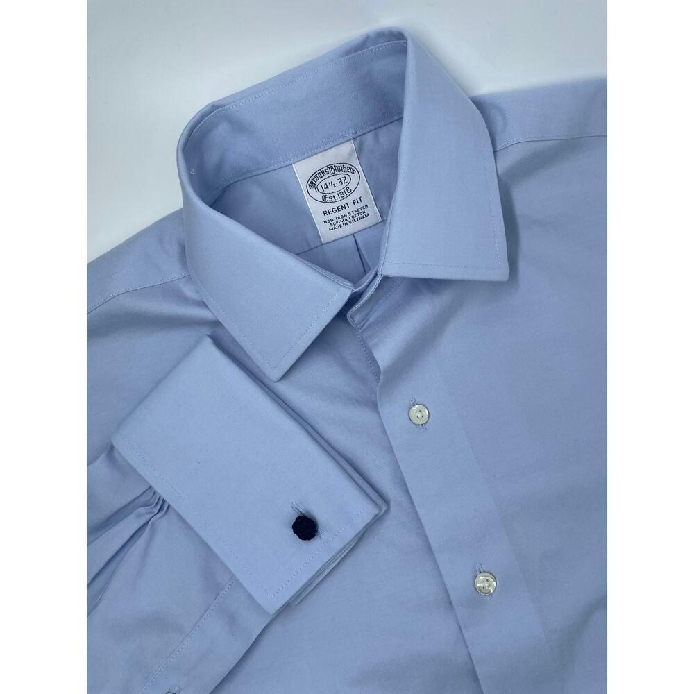 Brooks Brothers Dress Shirt Men’s 14.5-32 (S) Regent Fit Baby Blue